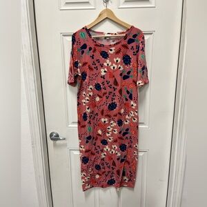 Pink Lularoe Floral Dress